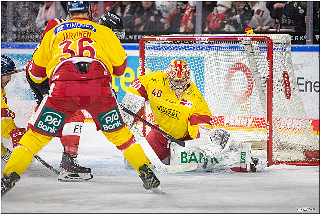 PENNY DEL; Koelner Haie- Duesseldorfer EG; Koeln, 16.12.2022